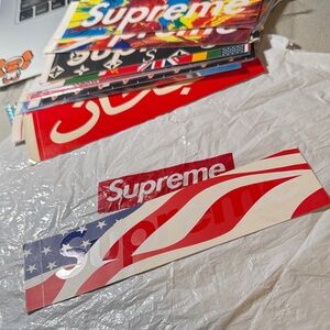 SUPREME 9/11 AMERICAN FLAG BOX LOGO STICKER